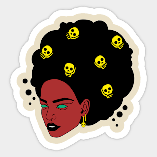 Afro girl Sticker